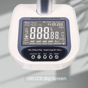 Venta Directa de Fábrica, Báscula de <span class=keywords><strong>Peso</strong></span> y Altura LCD con Capacidad de 200 kg, Color Blanco, con Soporte OEM/ODM para Gimnasio - Product Image 5