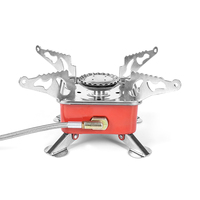 Réchaud à gaz portable pliable 306g 2800W avec allumeur, brûleur au butane carré, toutes saisons, pour pique-nique, voyage et camping, vente en gros OEM