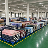 Tissu satiné brillant en gros pour usine, 100 % polyester, infroissable, léger, largeur 148 cm, pour nappes et doublures de boîtes cadeaux