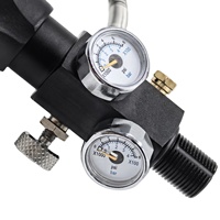 Valve de remplissage PCP Acecare 4500Psi 300Bar pour réservoir HPA, filetage M18*1.5, avec deux manomètres et trois types de filetage