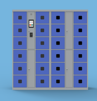 Casier intelligent avec carte RFID, serrure électronique tactile pour bagages, casier de rangement intelligent, casier personnalisable, système de reconnaissance faciale par code QR