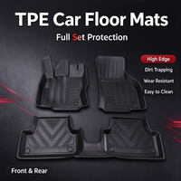 Karpet Mobil TPE Semua Musim untuk Audi A3 Anti Air Anti Selip Pelapis Kaki Mobil Satu Set Lengkap
