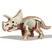 Kit de modèle de squelette de stégosaure 3D, dinosaure à assembler soi-même, anatomie du tyrannosaure, jouet éducatif STEM pour enfants