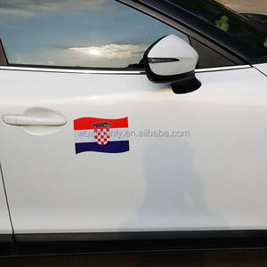 WK 2026 Autocollant magnétique de voiture en drapeau croate Design Swiss Soft Magnetic Car Sticker Sign Flag - Product Image 5