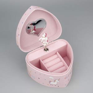 Joyero <span class=keywords><strong>Musical</strong></span> de <span class=keywords><strong>bailarina</strong></span> Rosa La Doyee, <span class=keywords><strong>bailarina</strong></span> de Ballet en forma de corazón para niñas - Product Image 3