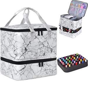 Free Sample Portable Double Layer <b>Nail</b> Bag Large Capacity <b>Nail</b> <b>Polish</b> <b>Organizer</b> Bag Travel <b>Nail</b> <b>Polish</b> Storage Bag - Product Image 5