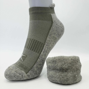 महिलाओं की युवा आरामदायक कपास टेरी टखने के मोजे वसंत में सांस लेने योग्य त्वरित शुष्क पर्यावरण अनुकूल कुशन कुशन प्रशिक्षण कस्टम लोगो थोक - Product Image 6