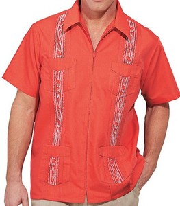 Camisa <span class=keywords><strong>Guayabera</strong></span> Cubana <span class=keywords><strong>Mexicana</strong></span> Vintage Transpirable Casual de Primavera - Product Image 1