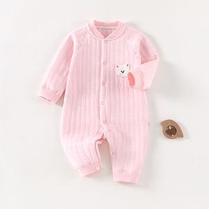 Combinaison en coton <span class=keywords><strong>pour</strong></span> bébé, manches longues, douce et confortable, combinaison une pièce <span class=keywords><strong>pour</strong></span> nouveau-né, <span class=keywords><strong>tenue</strong></span> <span class=keywords><strong>pour</strong></span> bébés garçons et filles <span class=keywords><strong>de</strong></span> 0 à 12 mois, toutes saisons - Product Image 3