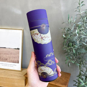 Thermos Solhui 500 ml, style chinois rétro créatif, pour hommes et femmes, étudiants, en acier inoxydable, flacons isothermes littéraires, bouteille d'eau - Product Image 6