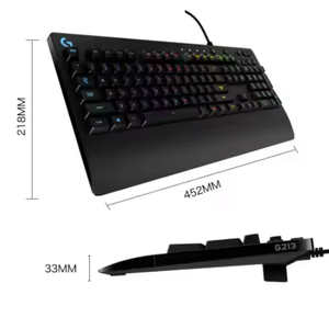 G213 (g) <b>Keyboard</b> Wired Gaming Full Size Rgb Backlight Eat Chicken Original 100% Wholesale G213 Wired <b>Keyboard</b> - Product Image 5