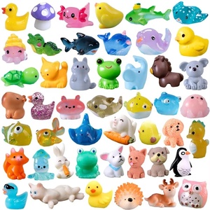 Figurines d'animaux miniatures populaires, accessoires pour maison de poupée, décorations de jardin, statues en résine - Product Image 1