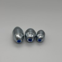 Plombs de pêche hydrodynamiques profilés à faible dragage avec âme en plastique pour la pêche à l'olive