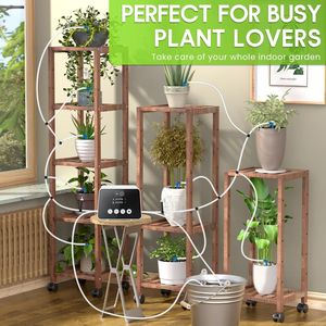 Kit <span class=keywords><strong>d</strong></span>'irrigation goutte à goutte automatique : Minuteur <span class=keywords><strong>d</strong></span>'arrosage WiFi, Tuyau <span class=keywords><strong>d</strong></span>'arrosage <span class=keywords><strong>pour</strong></span> <span class=keywords><strong>plantes</strong></span> <span class=keywords><strong>d</strong></span>'intérieur en pot, serre de jardin - Product Image 3