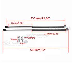 2 Amortiguadores de Gas para Capó de Coche, Soporte de Elevación para Skoda Octavia A7 MK3, Varilla Hidráulica de Acero Inoxidable 2012 2013 - 2020 - Product Image 5