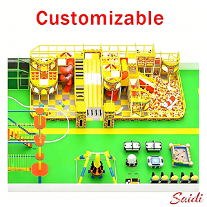 Equipo de Juegos Interior Vibrante para Niños, Puente Arcoíris Suave, Columpios de Nube, Espacios de Juego de Ensueño, Marca Saidi - Product Image 2