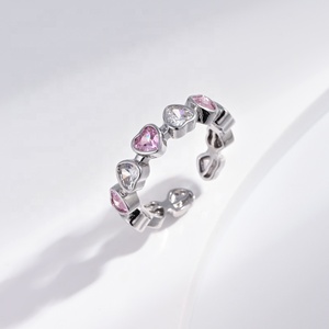 wholesale brass Rhodium Plated Marquise blue stone <b>ring</b> luxury <b>wedding</b> <b>Cubic</b> <b>Zirconia</b> Engagement copper sapphire <b>rings</b> for women - Product Image 2