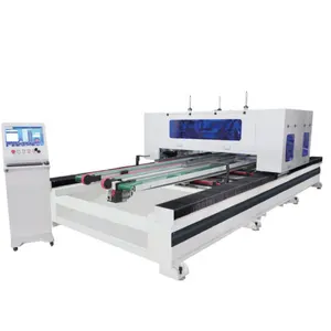 High efficiency full Automatic CNC Wooden panel door cutting four side edge saw machine