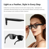Lunettes Intelligentes IA : Reconnaissance IA, Traduction, Appel, Enregistrement Vidéo, Multifonction Haute Valeur, Verres à Teinte Variable, Tactiles