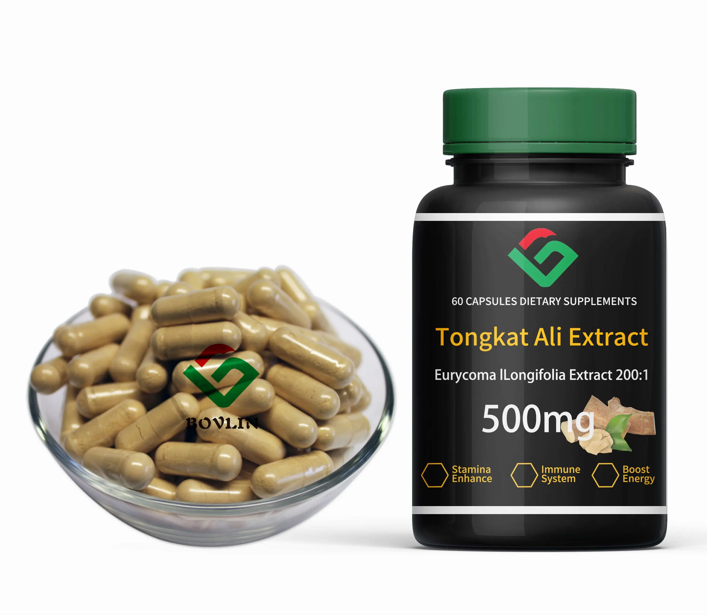 Tongkat Ali Capsules Supplement Tongkat Ali Wortel Extract Capsule