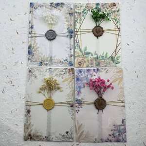 การ์ดเชิญงาน<span class=keywords><strong>แต่ง</strong></span><span class=keywords><strong>งาน</strong></span>ลายดอกไม้สไตล์ใหม่ปี 2026 - Product Image 2