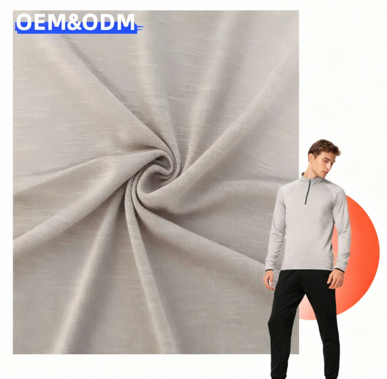 Factory Direct Sales TC Bamboo Single Jersey Fabric70 %cotton 30 %polyester For Jogging Suit