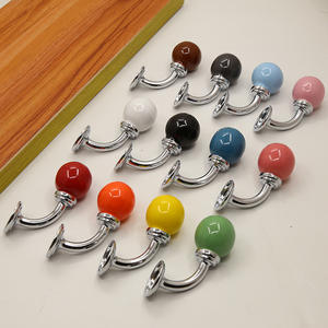 Poignées de porte d'armoire en céramique/alliage de zinc/cuivre colorées pour cuisine, armoire, commode - Design moderne minimaliste durable - Product Image 1