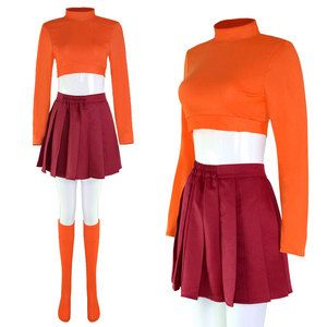 Disfraz de <span class=keywords><strong>Velma</strong></span> de Scoob para Mujeres y Niñas, Conjunto de Disfraz para Halloween, Navidad y Fiestas - Product Image 3