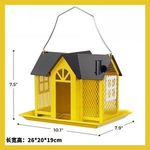 Лидер продаж, кормушка для птиц из кованого железа для белки, колибри, украшения сада на открытом воздухе - Product Image 6