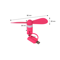 Mini Ventilador USB Portátil de Bajo Consumo para Teléfono, en Oferta