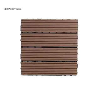 Outdoor Composite Wood Wpc Co-extrusion Deck Diy Tile Floor For Porch Patio Garden Waterproof Balcony Interlocking Wpc
