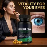 Vente en gros Adultes AREDS 2 Plus Vitamines pour les yeux Gélules Lutéine Zéaxanthine Myrtille Soutien de la vision Soulagement