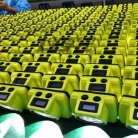 Lámparas de tapa inalámbricas de mina de carbón subterránea con pantalla de tiempo de batería, luz de sombrero de casco de seguridad de minero profesional