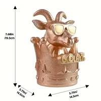 Drôle de G.O.A.T. Trophée-Prix du meilleur lieu de travail, Goat Trophy Cup avec couronne, pour patron, employé, champion
