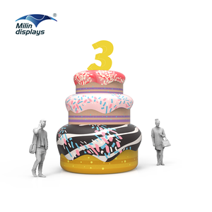 Inflatable bóng bánh mô hình Prop Trọng lượng nhẹ chống nước di động món tráng miệng Lễ Hội Đảng tổ chức sự kiện phục vụ triển lãm thương mại - Product Image 1