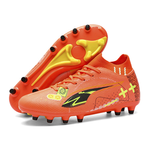 Chaussures <span class=keywords><strong>de</strong></span> football unisexes pour <span class=keywords><strong>junior</strong></span>, légères, respirantes, durables, avec crampons pour terrain ferme - Product Image 3