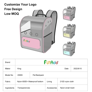 Bán Funadd vật nuôi 'mở rộng Ba lô tàu sân bay cho chó mèo con chó con với thông gió thoáng khí lưới mở rộng túi du lịch - Product Image 2