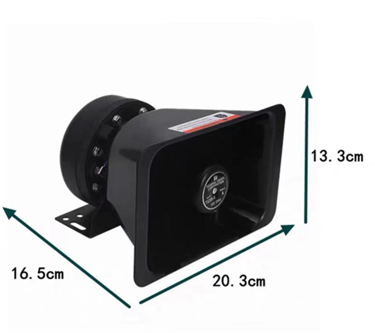 DC12V/24V Black Whistle Horn With Loud Sound