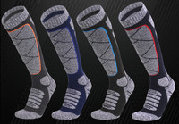 Chaussettes personnalisables en coton, laine et élasthanne, respirantes et confortables, au design décontracté, pour le ski, la chasse, la pêche, avec motif dessin animé et revers hiver