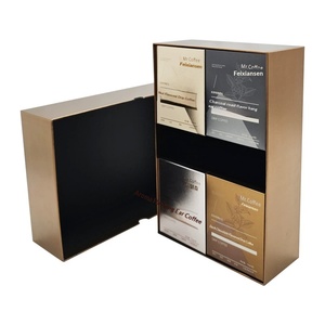 Custom High-End Coffee Gift <b>Boxes</b> with <b>Silver</b> Cardstock & UV Printing for Luxury Branding - Product Image 4