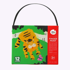 Venta al por mayor DIY profesional niños arte pigmento pintura <span class=keywords><strong>de</strong></span> dedos 12 <span class=keywords><strong>Colores</strong></span> <span class=keywords><strong>de</strong></span> - Product Image 2