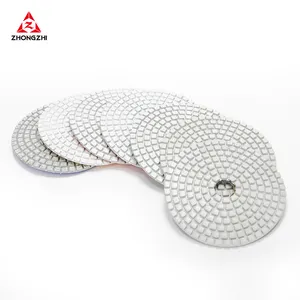 Gran oferta de herramientas abrasivas, disco de pulido de diamante con enlace de resina Flexible húmedo de 100mm, almohadilla de pulido de piedra