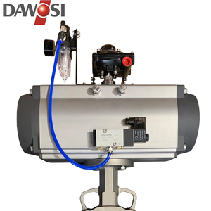 Пневматический дисковый затвор D671 из нержавеющей стали 304, профессиональный производитель дисковых затворов, размеры DN40-450 - Product Image 4