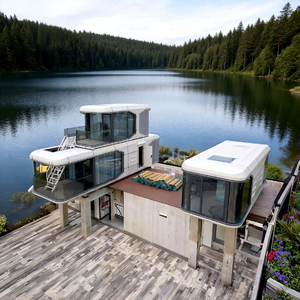 Cápsula Espacial Móvil para Exteriores Etong, Casa de Dos Pisos con Domo, Malasia - Product Image 1