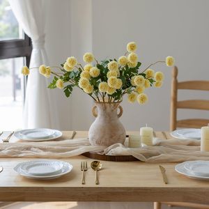 Fleur artificielle à longue tige, faite à la main, en plastique, type Eryngo, pour la décoration florale intérieure - Product Image 3