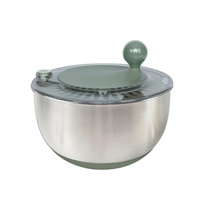 Hot Sale Kitchen Multifunctional Dry Salad Mixer Slicer Lettuce <b>Vegetable</b> Salad Spinner Eco-Friendly Stainless Steel - Product Image 1