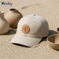 Ästhetische Minimalistische Zen-Style Bio-Baumwolle Mattbeige Flaches Profil Unstrukturierte Leichte Polo Sport Kappe Baseballmütze