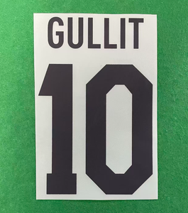 แผ่นปะติดเสื้อฟุตบอลแบบรีโทร ลายชื่อและหมายเลขของกุลลิต ฟานบาสเตน ครอยฟ์ สำหรับชุดเหย้าและชุดเยือน  วัสดุแบบฟล็อก  แบบรีดติดด้วยความร้อน - Product Image 1