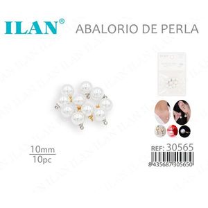 Perla di ilan da 10 mm, 10 pezzi, per la creazione di gioielli - Product Image 3