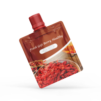 Sachets debout pour liquide à cocktail avec bec gratuit personnalisé pour l'industrie alimentaire sac d'emballage vide pour emballage de liquide de jus et de poudre